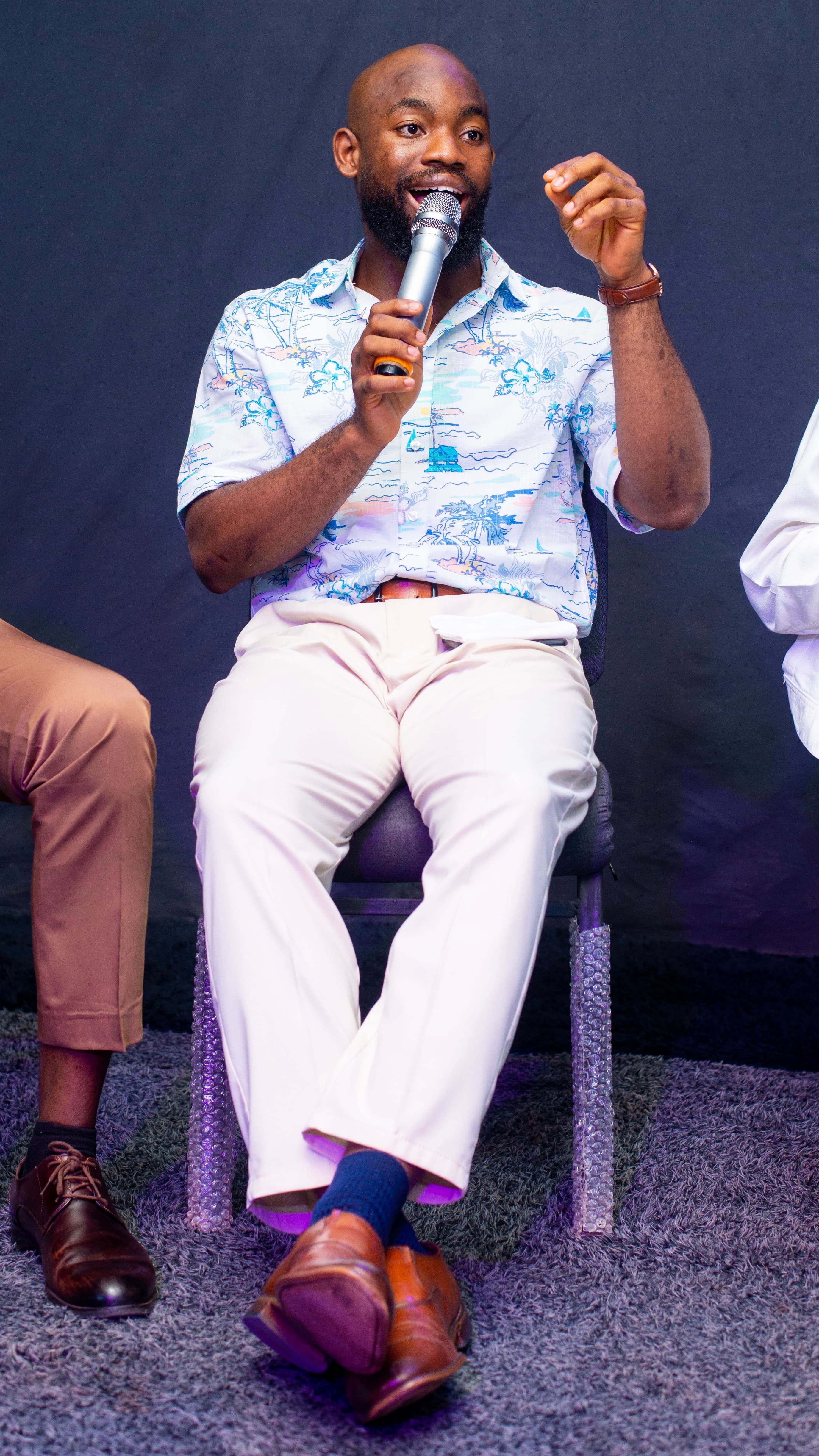 David Ejere speaking at a leadership event
