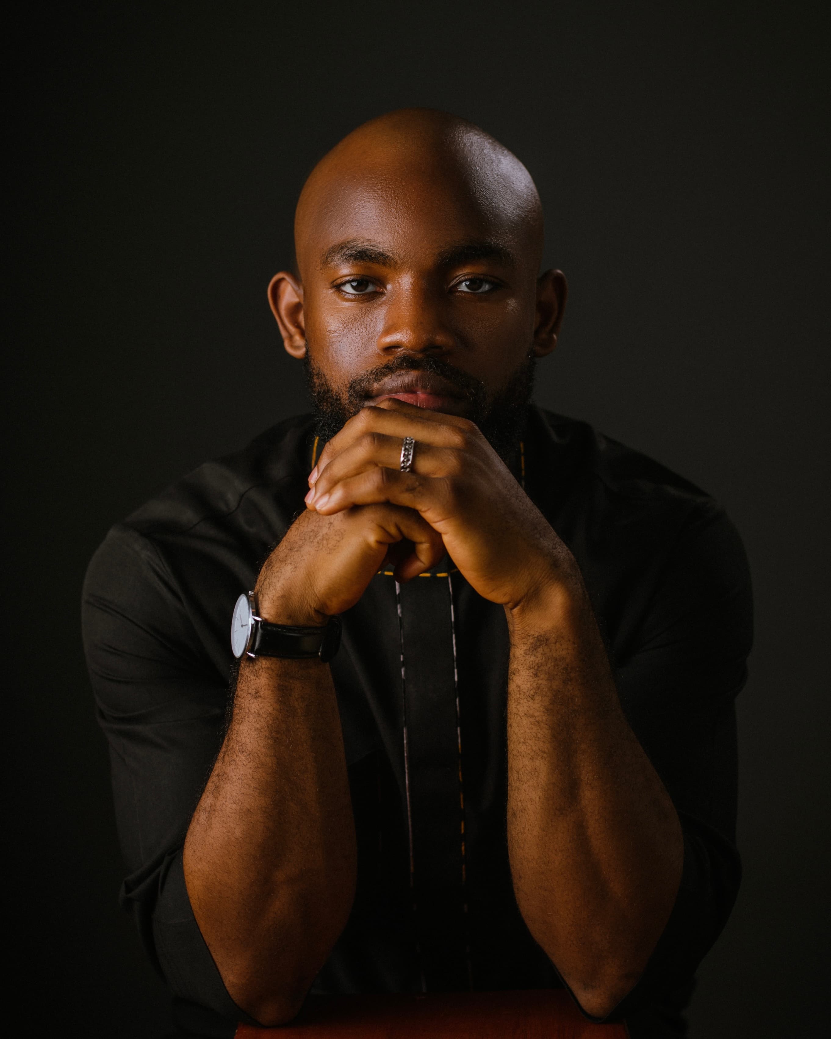 David Ejere, studio portrait